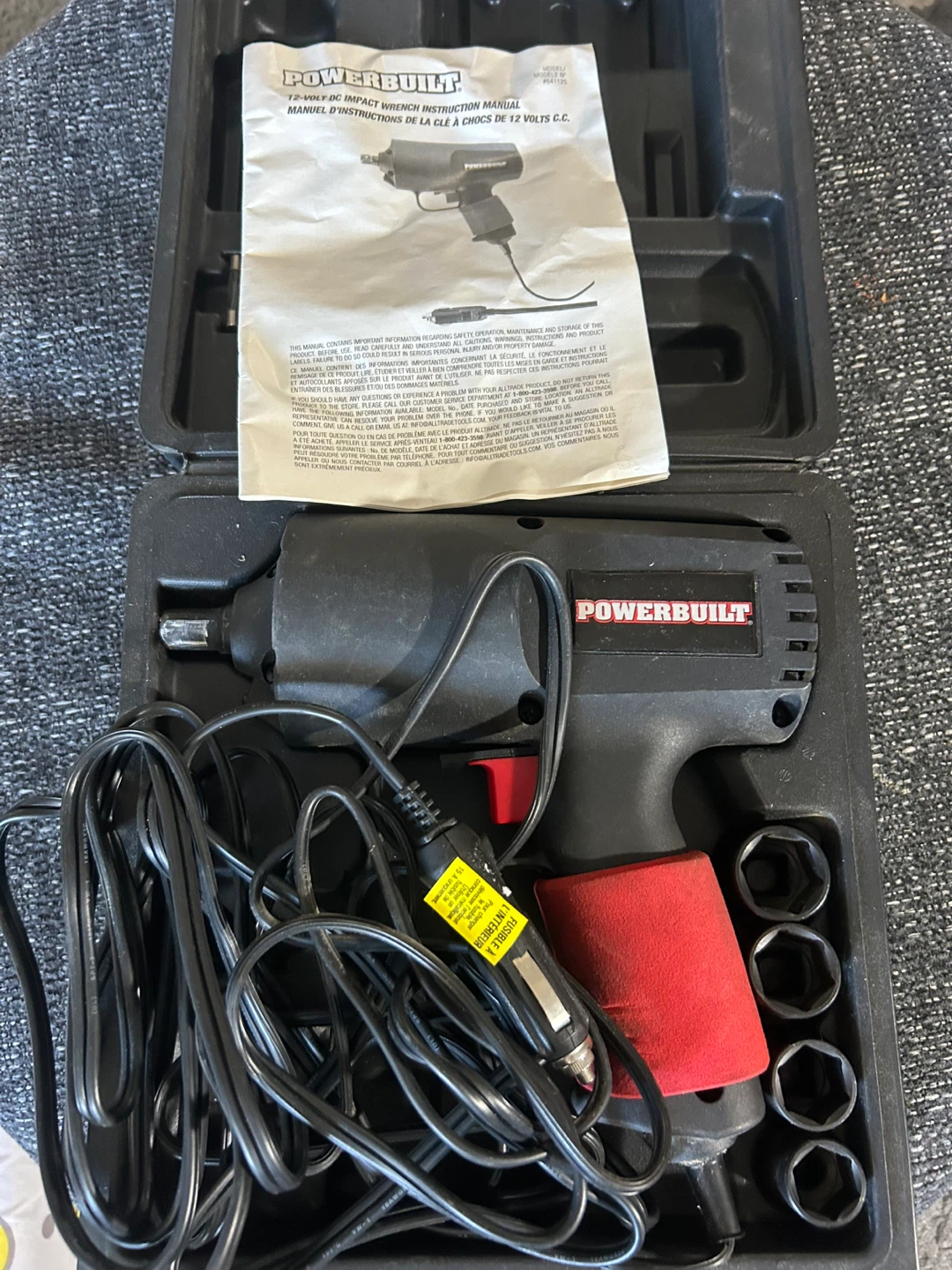 Powerbuilt 12-Volt DC Impact Wrench Kit