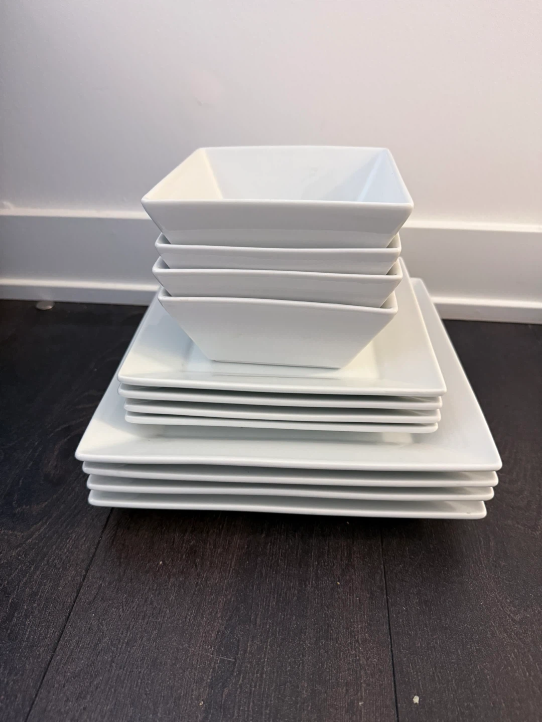 White Square Dinnerware Set