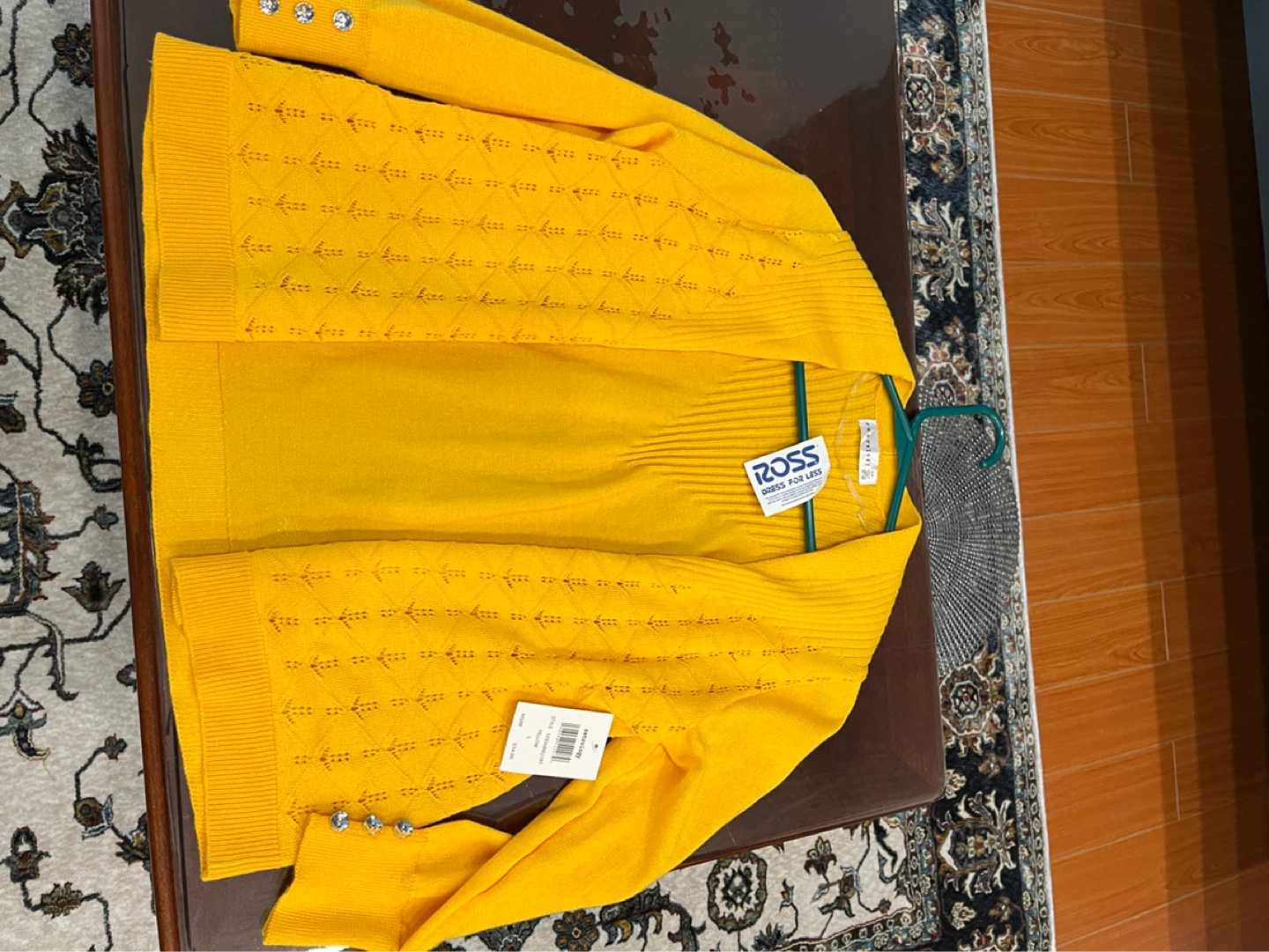 Yellow Cardigan Sweater