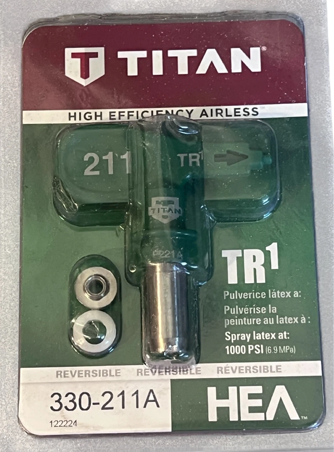 Titan HEA TR1 211 Airless Spray Tips – Brand New Sealed