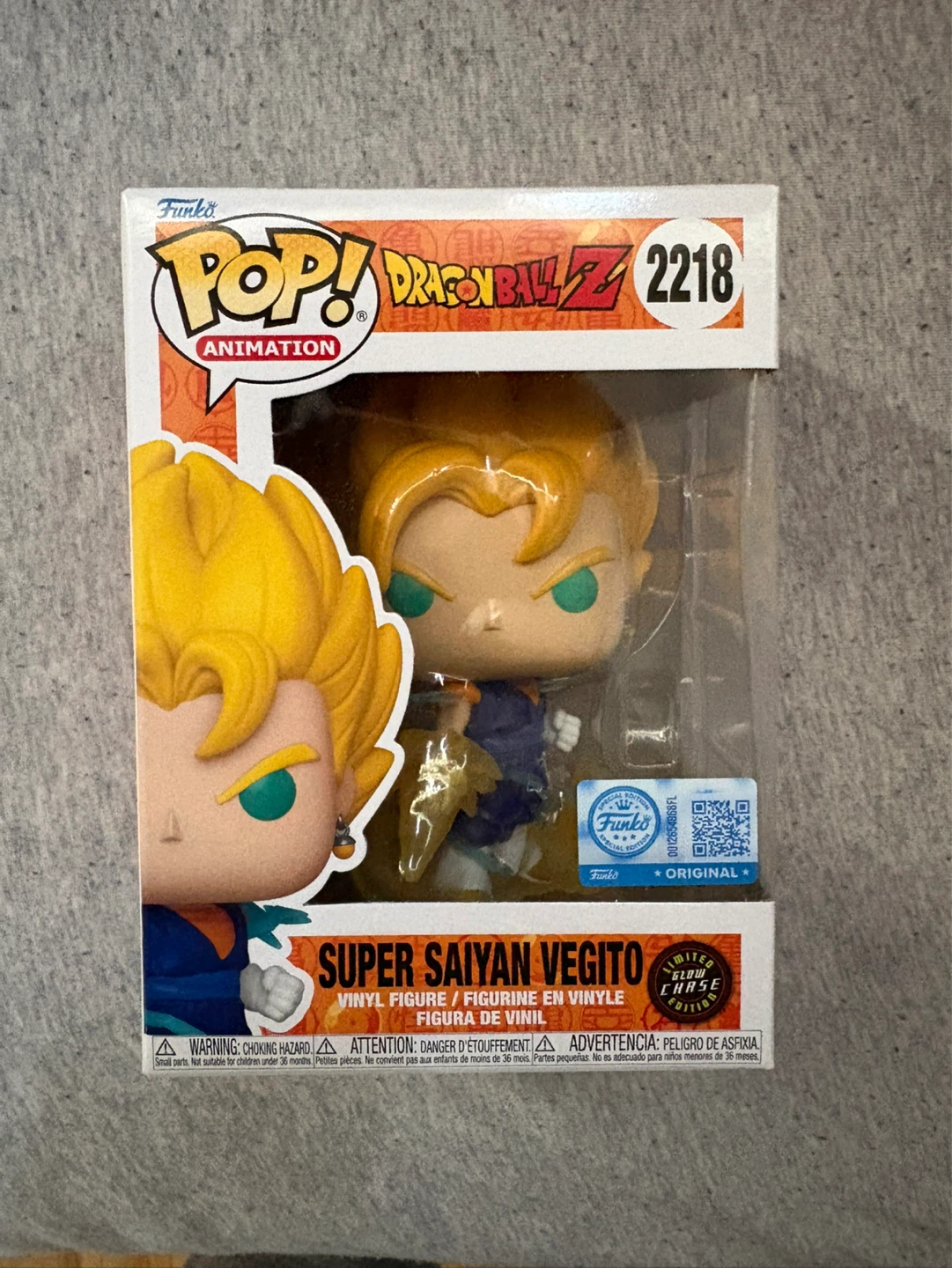 SSJ Vegito Glow Chase Funko Pop Dragon Ball #2218 (Trades or $)