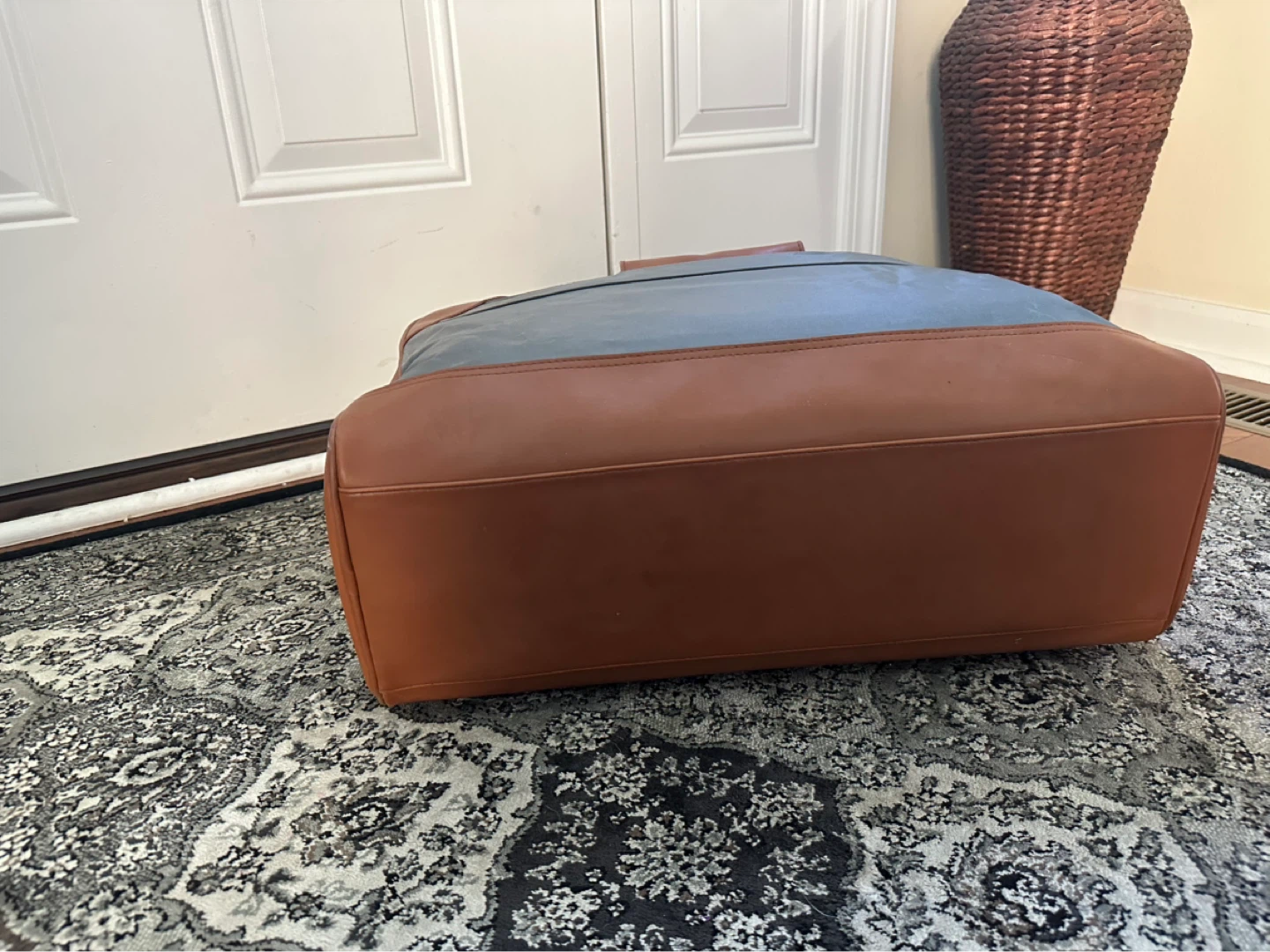 Gray and Brown Duffle Bag - photo 3