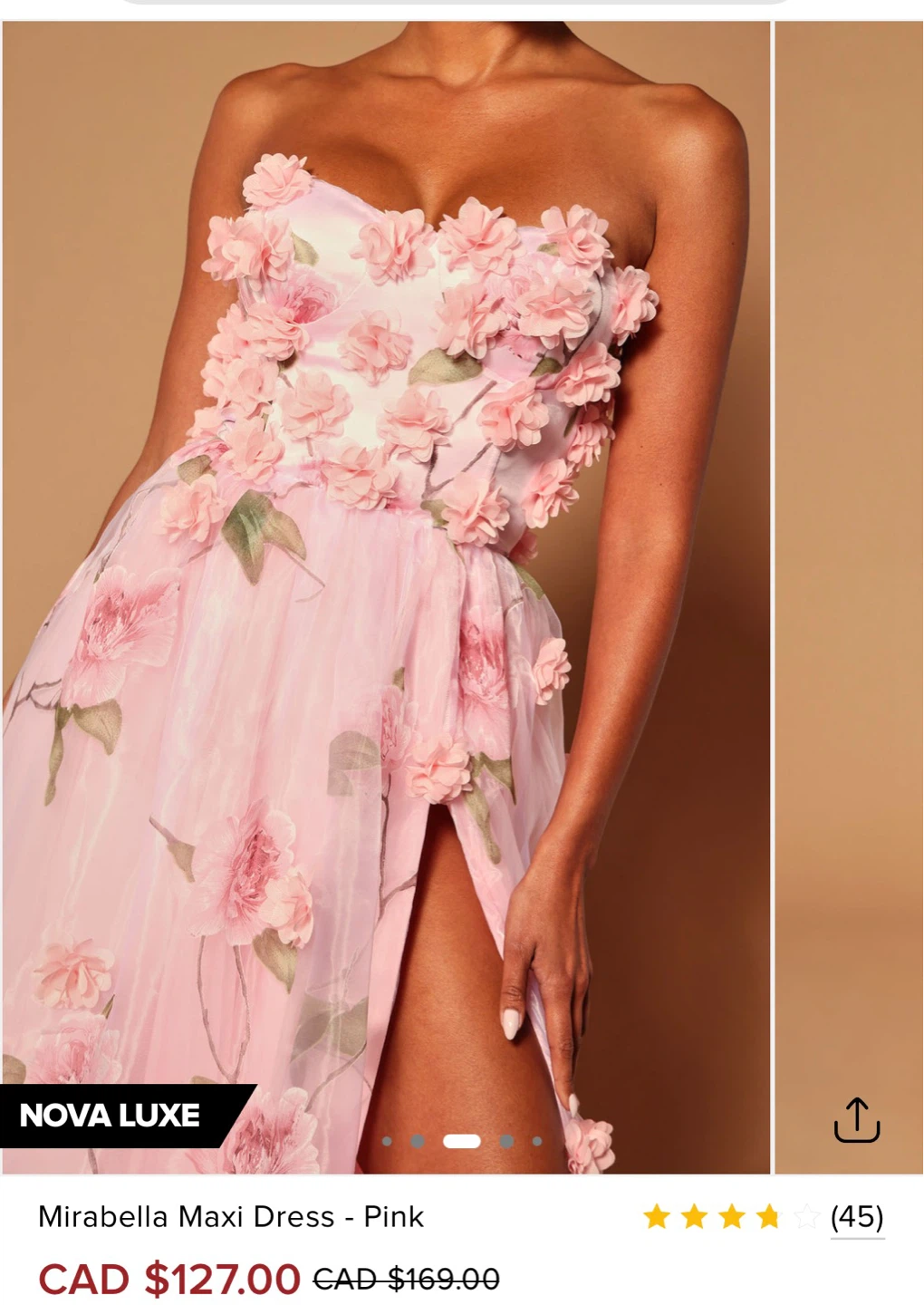 Nova Luxe Mirabella Maxi Dress - Pink - photo 3