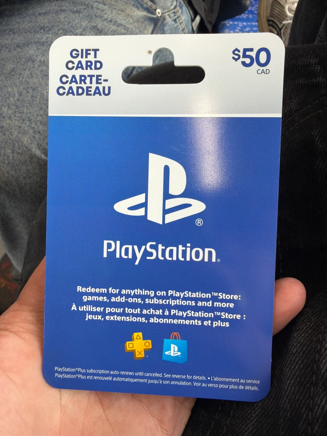 $50 CAD PlayStation Gift Card