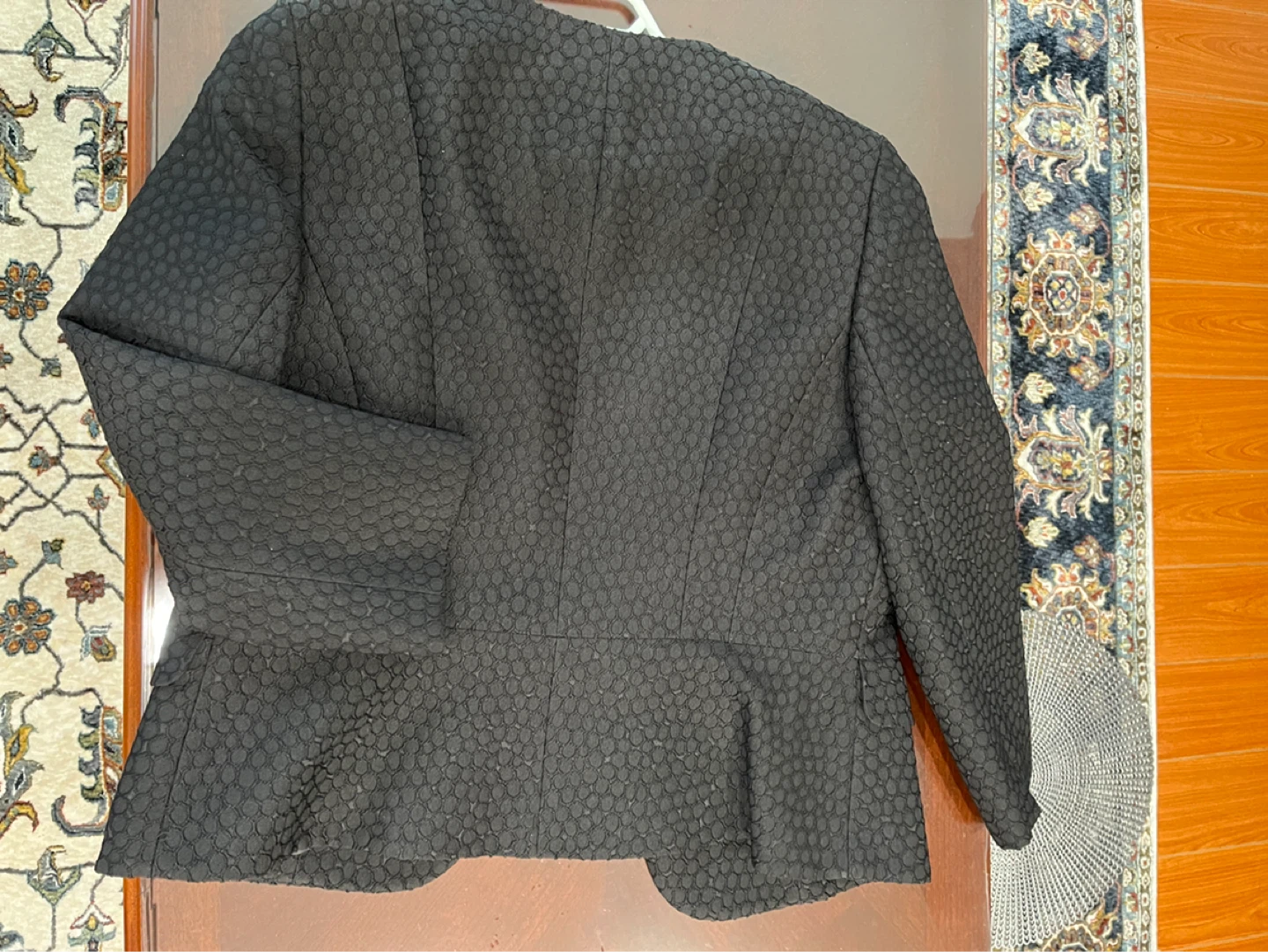 Kasper Black Textured Blazer - Size 8 - photo 3