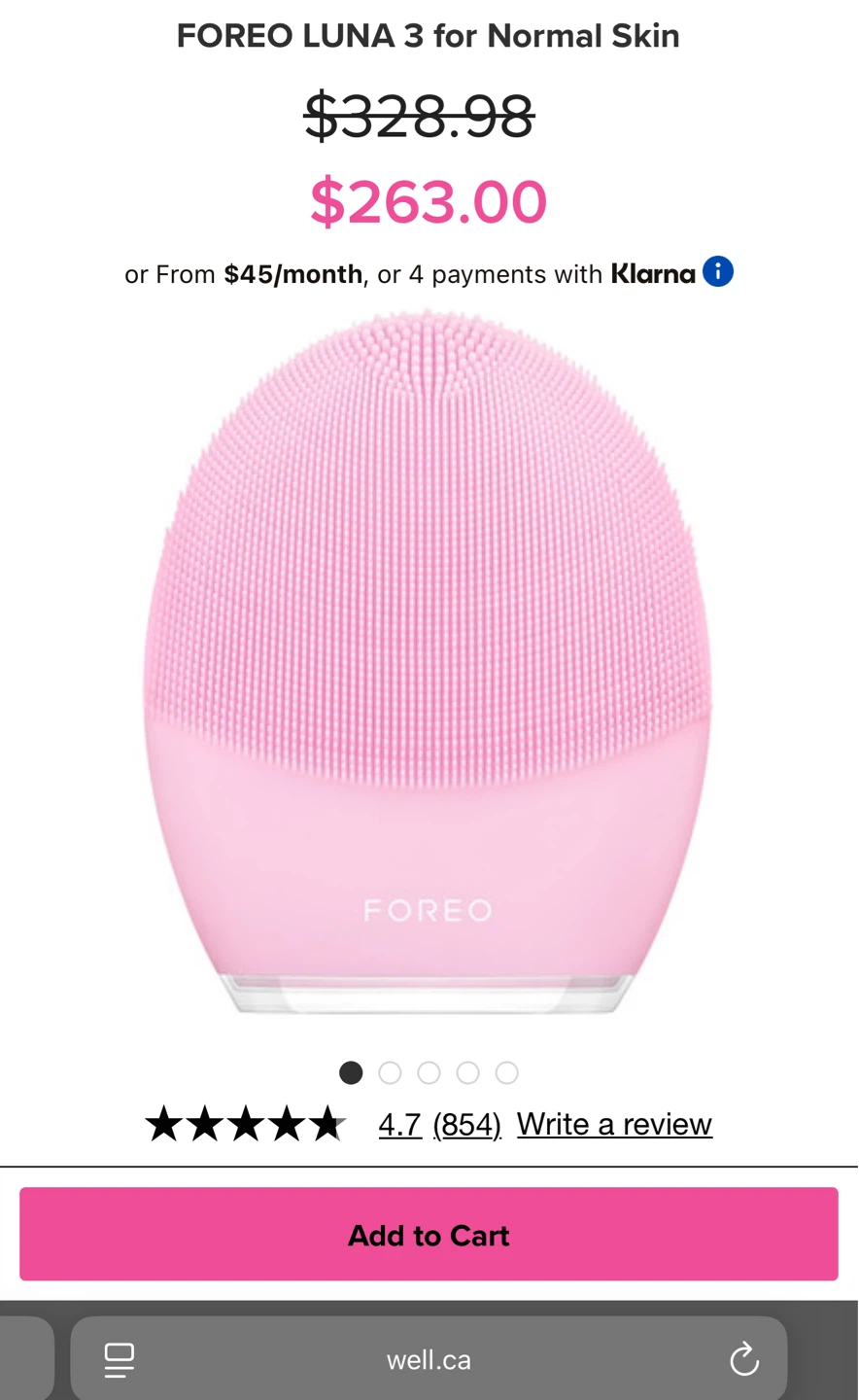 FOREO LUNA 3 Smart Facial Cleansing & Firming Massage Device - photo 4