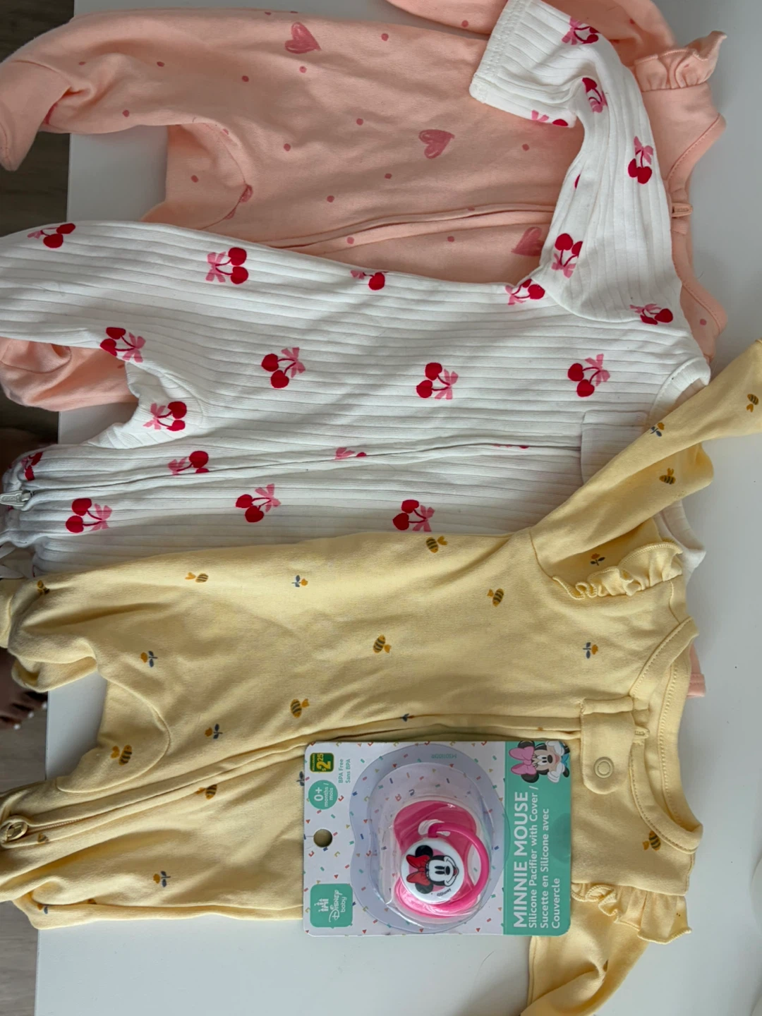 Baby Sleepers with Pacifier Set
