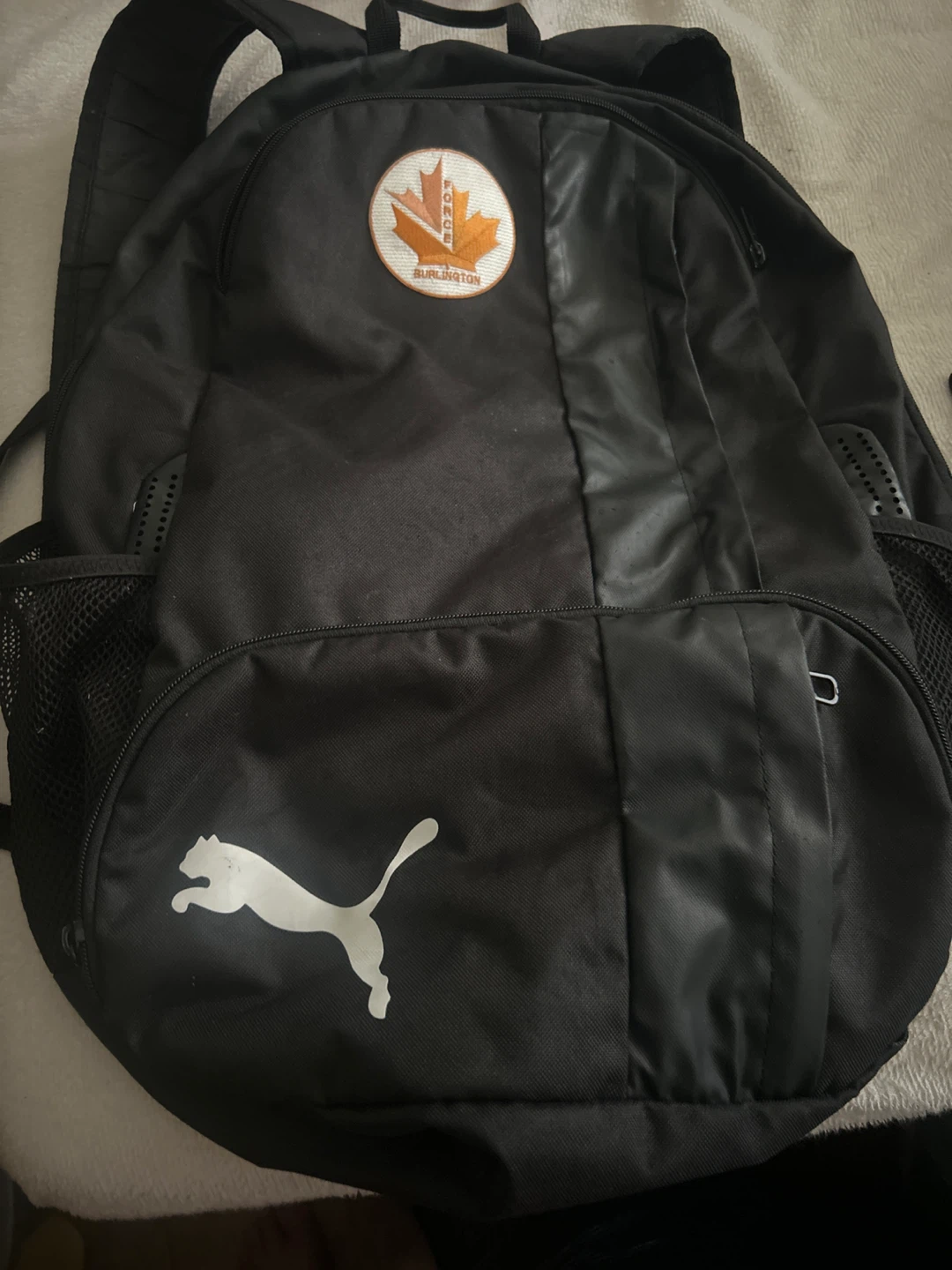 Puma Black Backpack with Canadian Force Patch