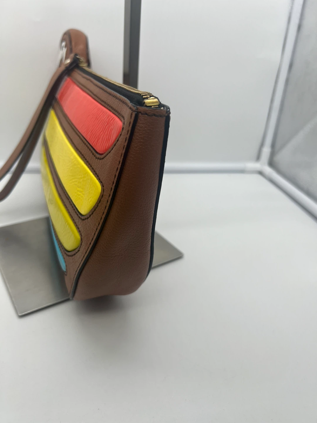 New Kate Spade Novelty Cay Macaw Parrot Leather Clutch - photo 4