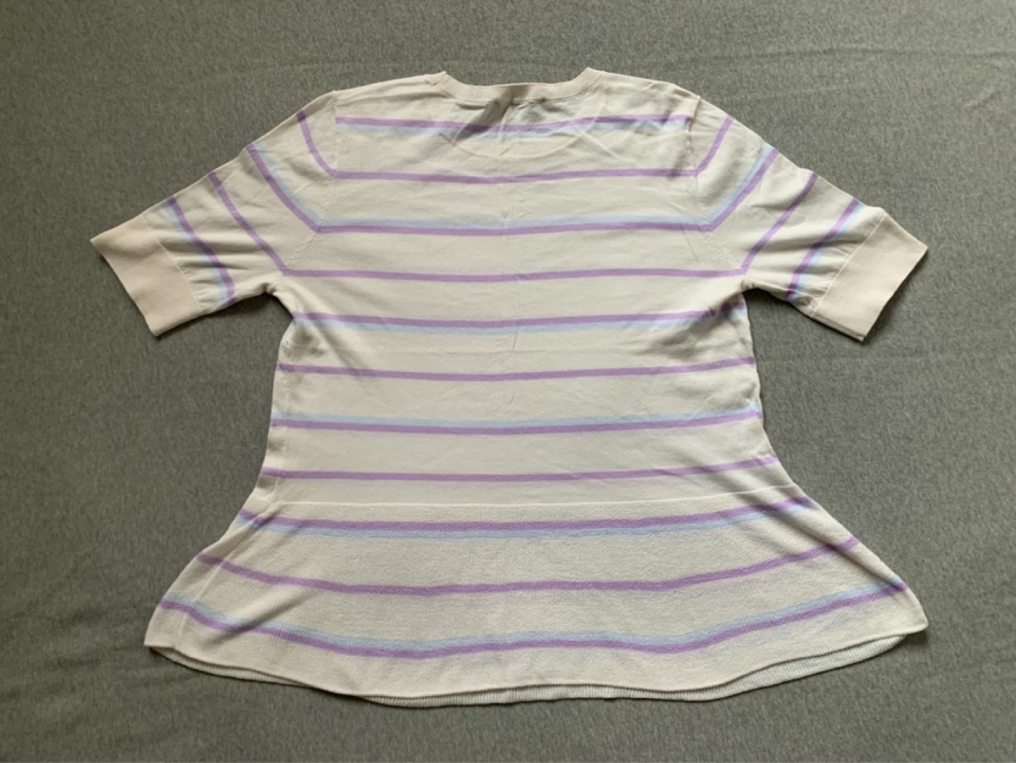 LOFT Striped Lightweight Knit Shirt - Size Large - photo 2