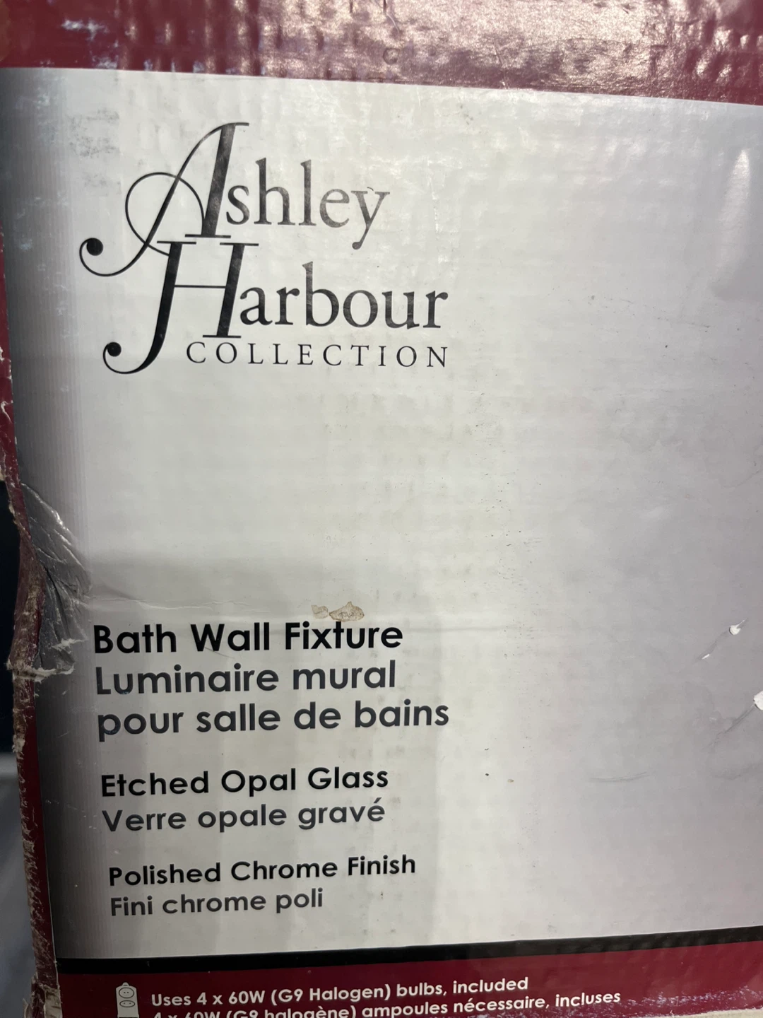 Ashley Harbour Collection Bath Wall Fixture - Polished Chrome - photo 2