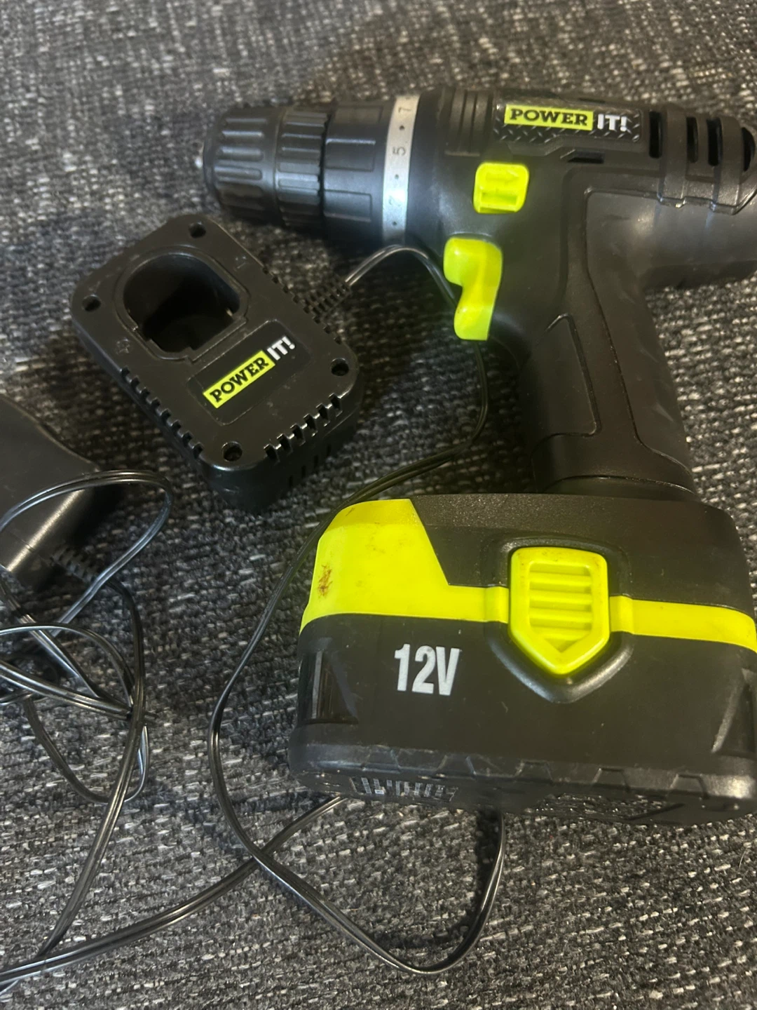POWER IT! 12V Cordless Drill with Charger