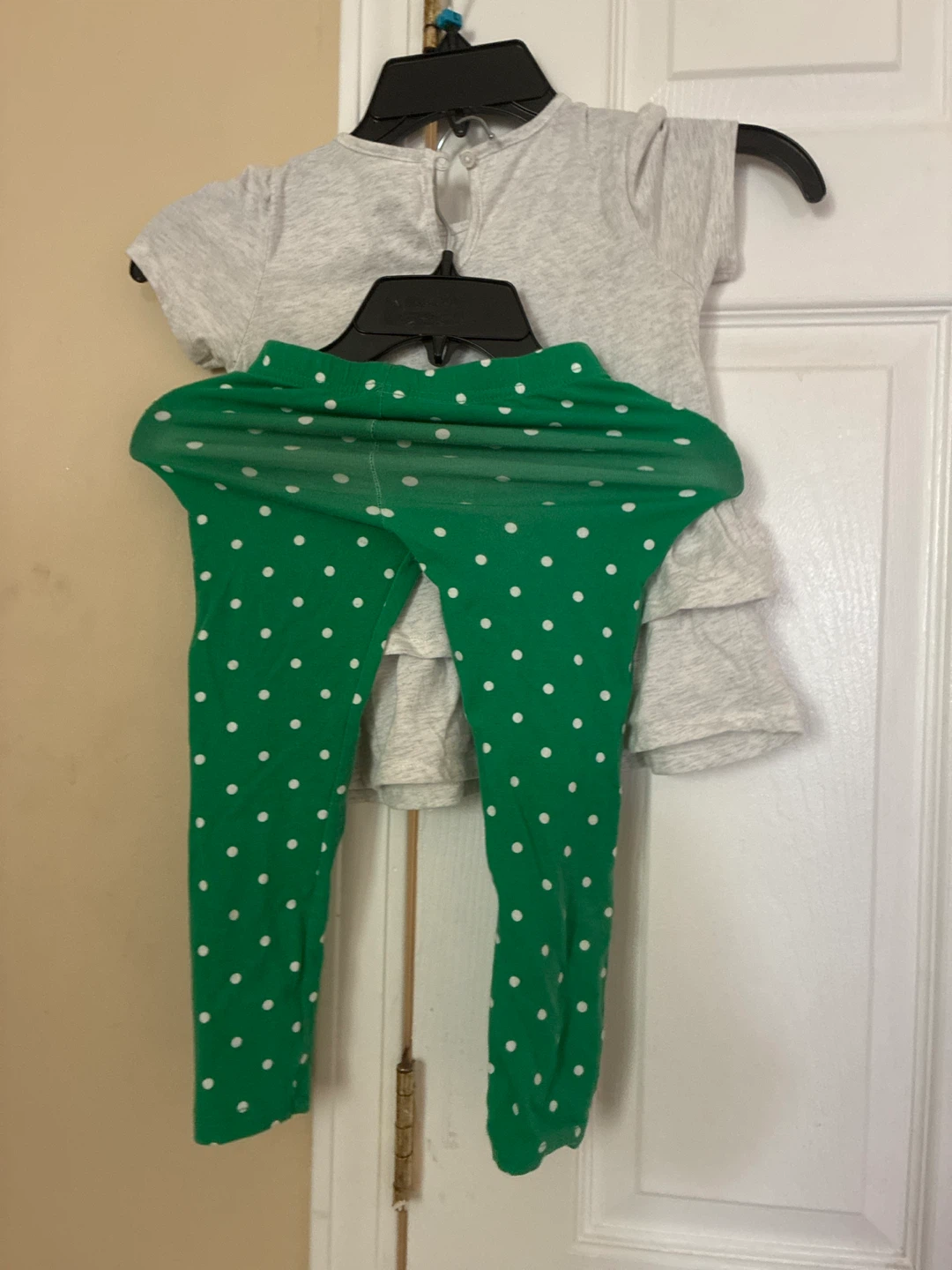 Carter's "Lucky Girl" Tunic & Polka Dot Leggings Set - Size 5T - photo 5
