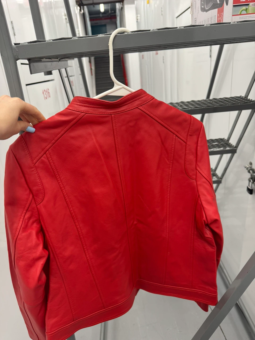 Cole Haan Red Leather Jacket XL/TG - photo 3