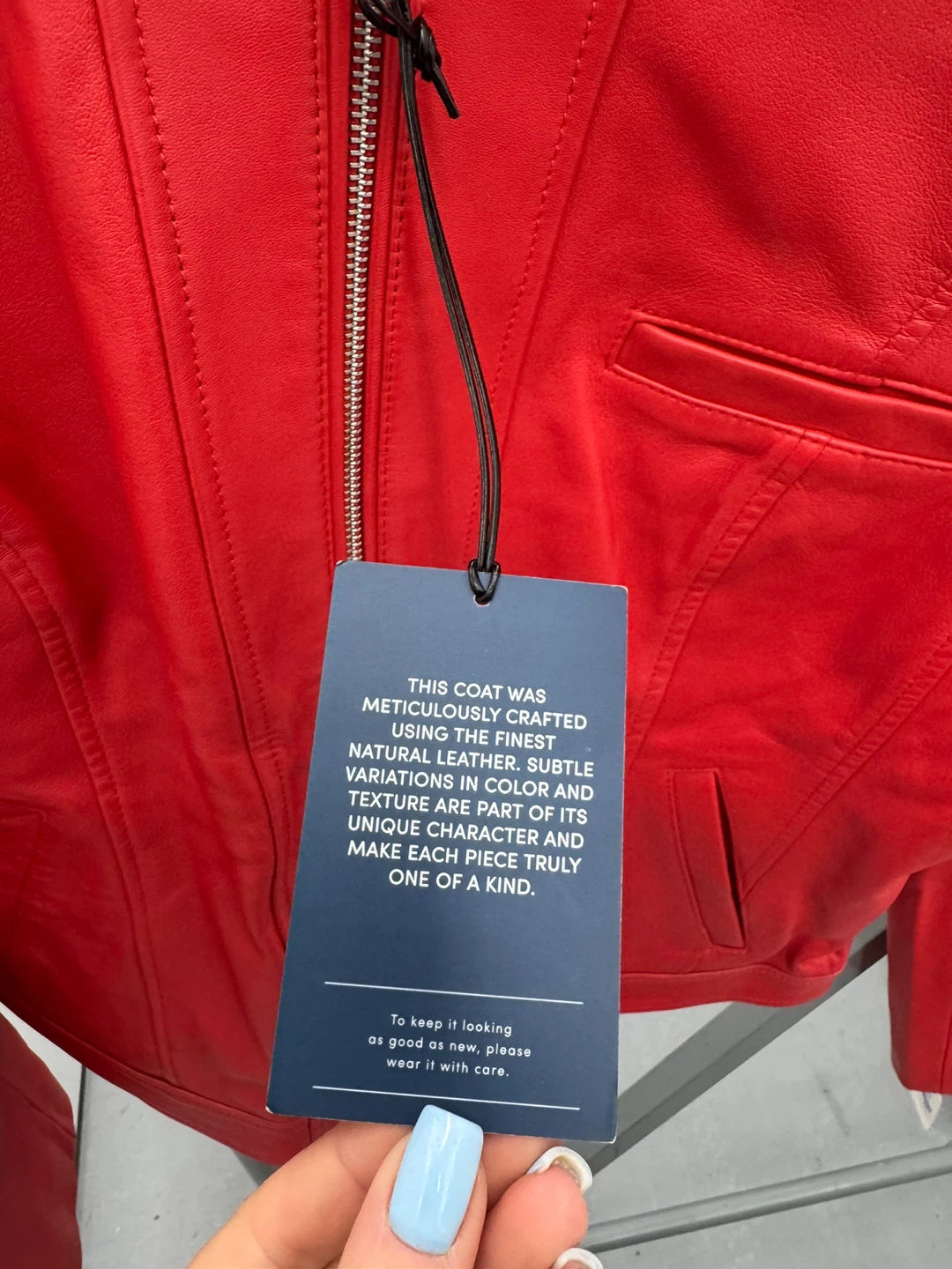 Cole Haan Red Leather Jacket XL/TG - photo 4