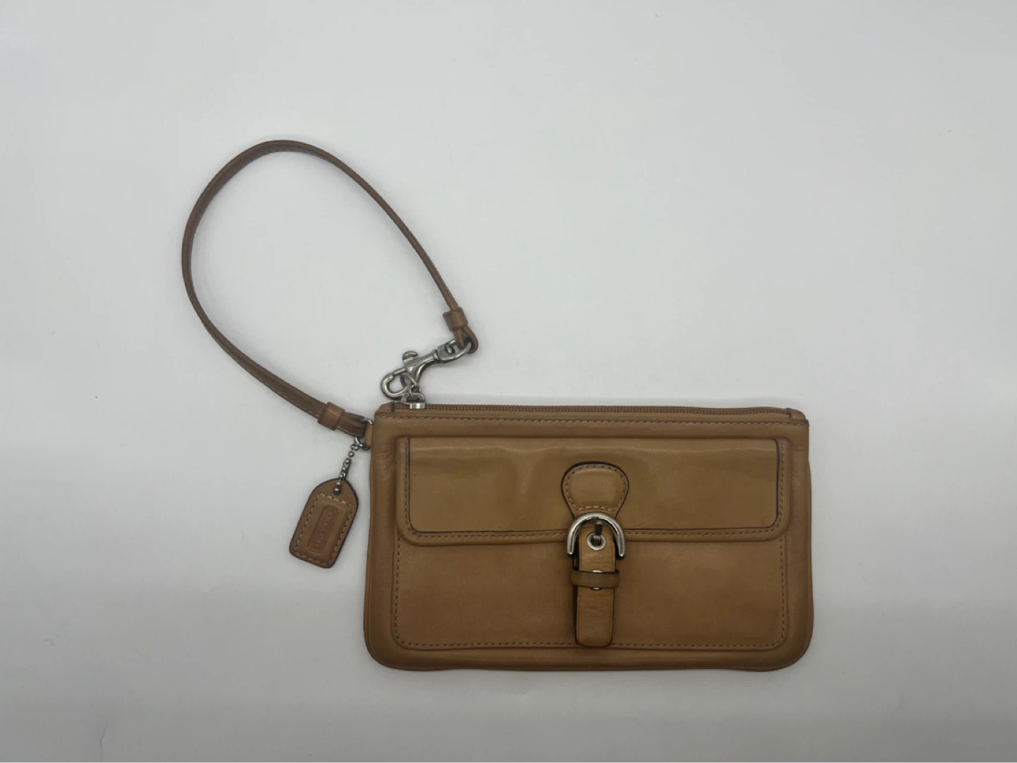 Coach Vintage Tan Leather Wristlet - photo 3