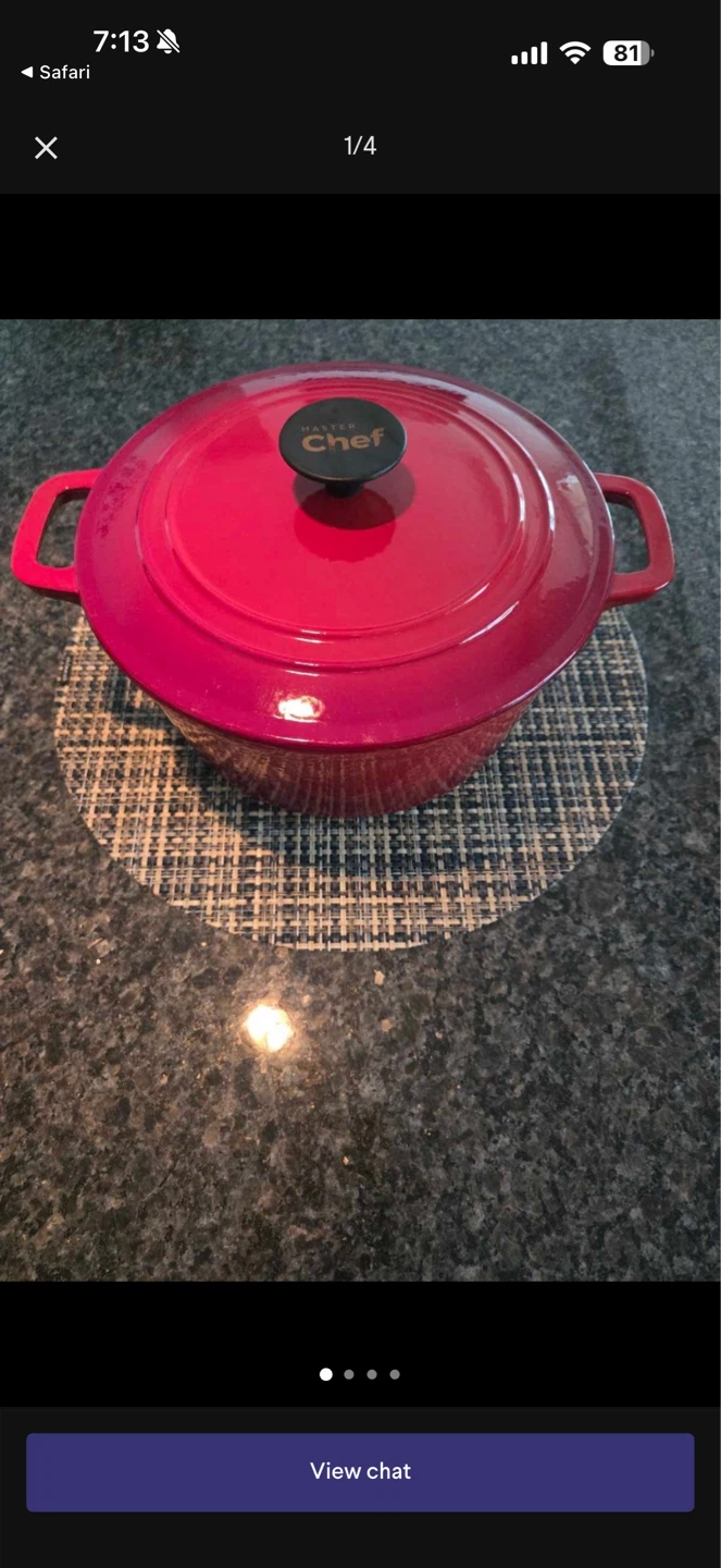 Little Chef Dutch Oven 4.5 Qt Red