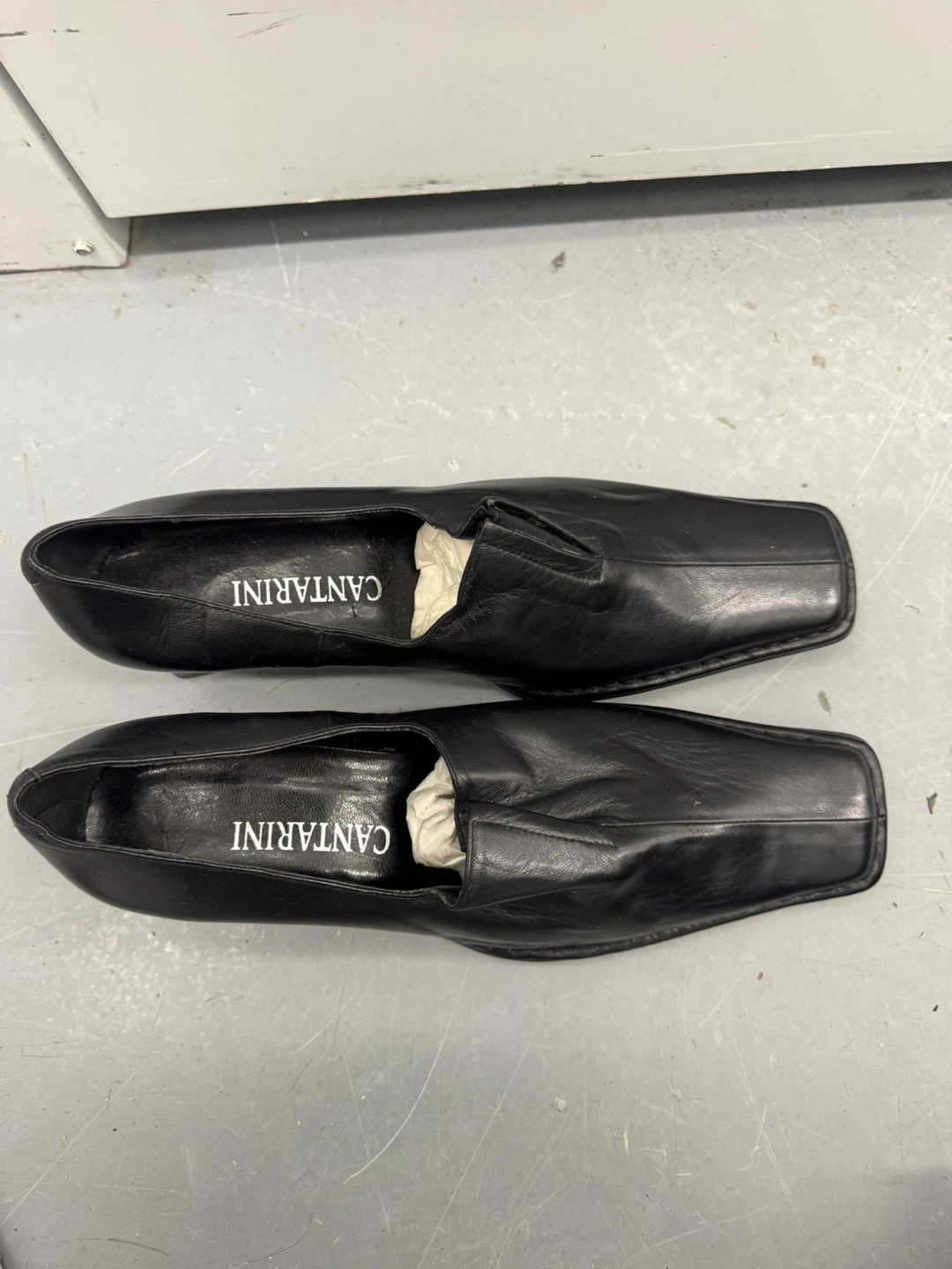 CANTARINI Black Leather Square Toe Heeled Shoes - photo 2