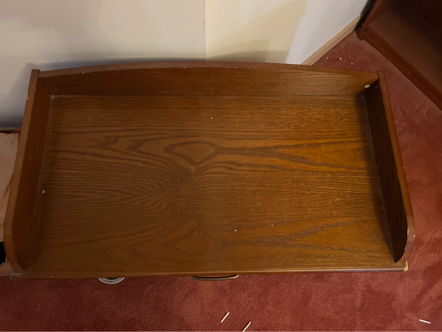 Wooden Changing Table with Storage Shelves - photo 2