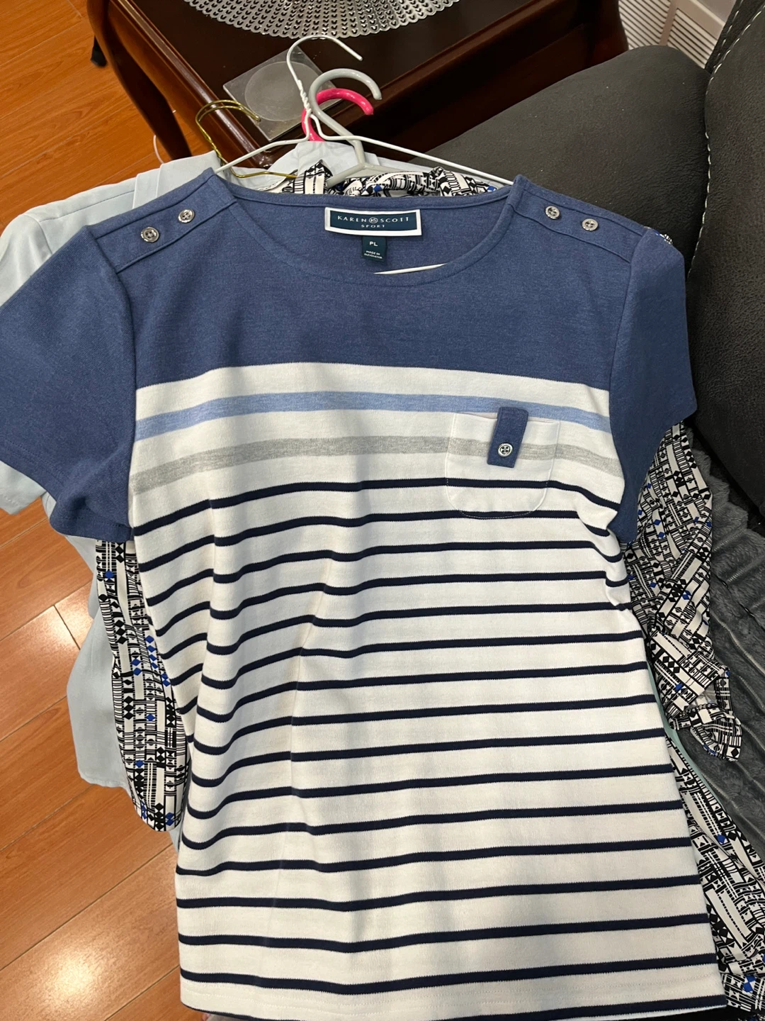 Karen Scott Striped T-Shirt - Blue/White - photo 3