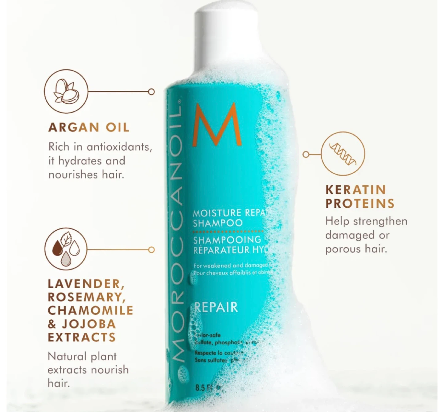 Moroccanoil Moisture Repair Shampoo 250 ml - photo 4