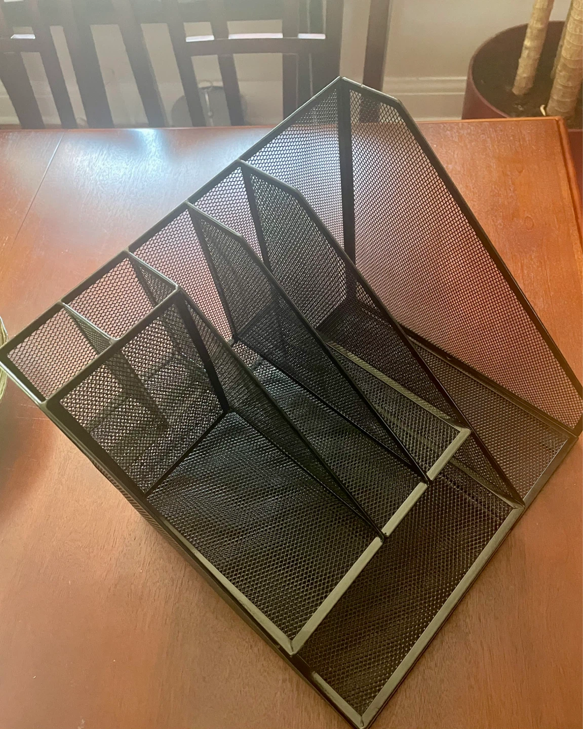 Large Black Mesh Desk Organizer