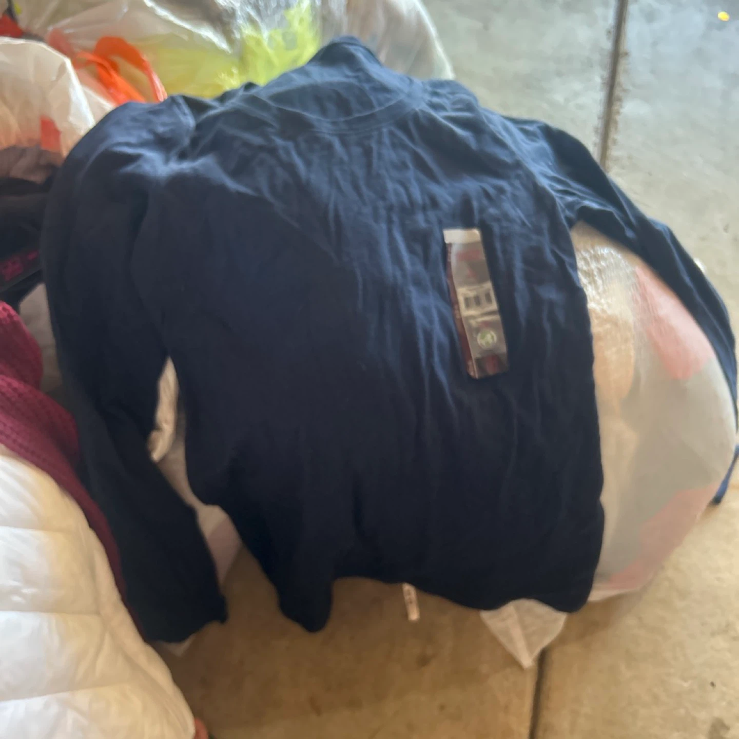 Navy Blue Long Sleeve Shirt