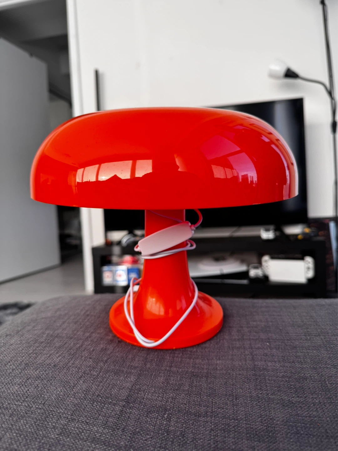 Orange LED Table Lamp with Touch Function