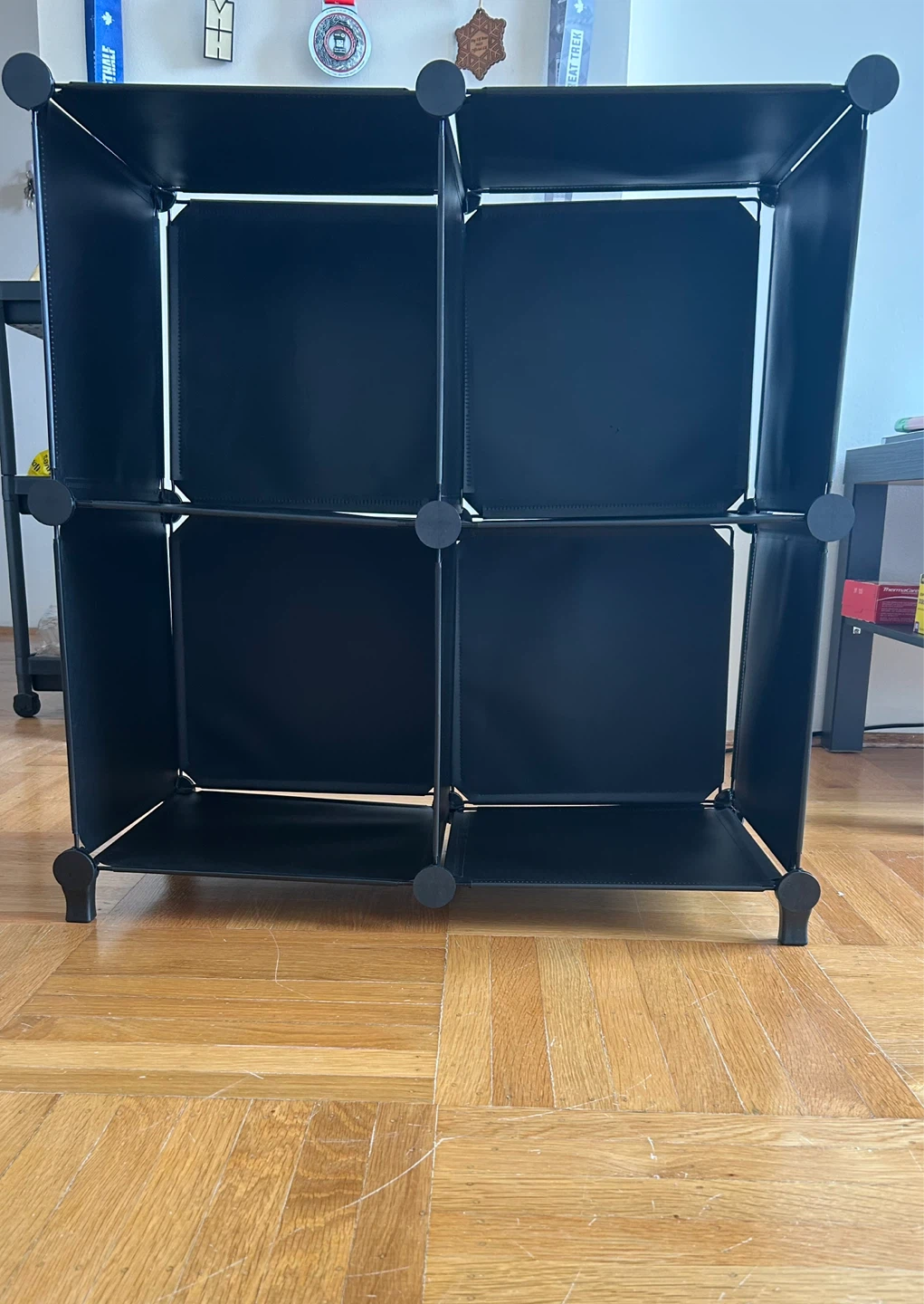 Black Cube Storage Shelf Unit - photo 2