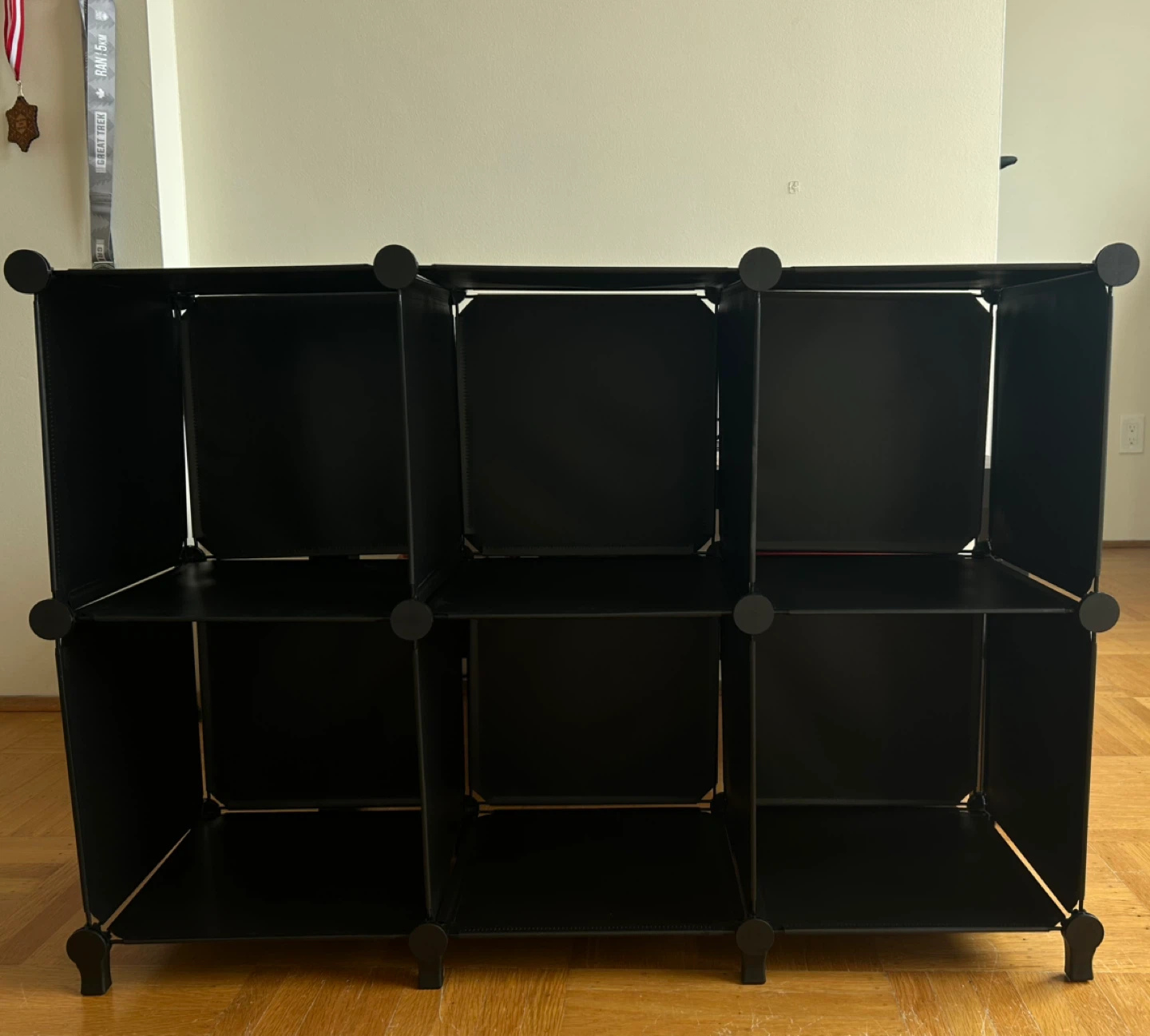 Black Cube Storage Shelf Unit - photo 3