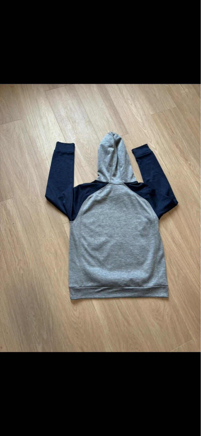 Adidas Hoodie Grey Orange Navy Size G - photo 2