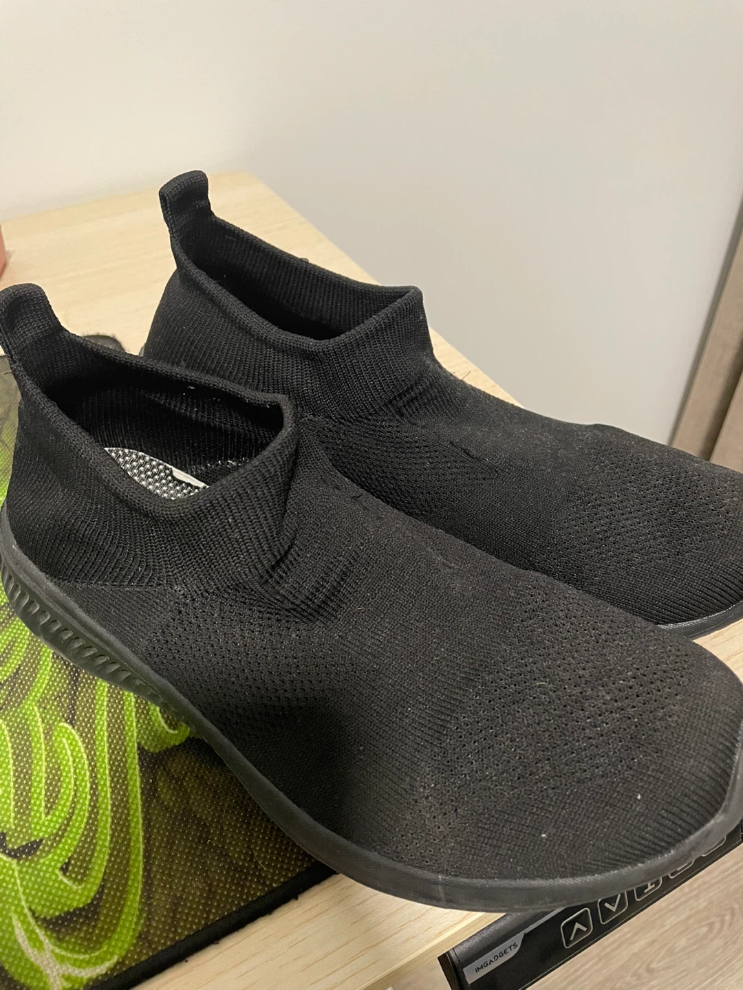 Sillenorth Mens Slip On Sock Sneakers