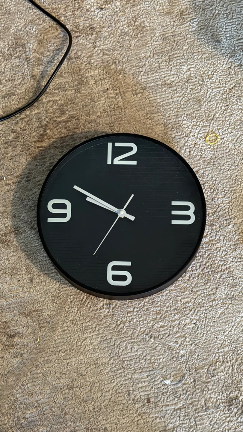 Black Wall Clock