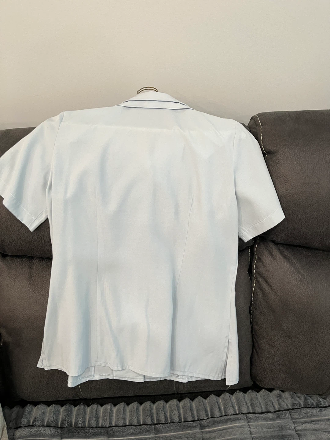 PORTABELLA Women's Short Sleeve Blouse - Light Blue - photo 3
