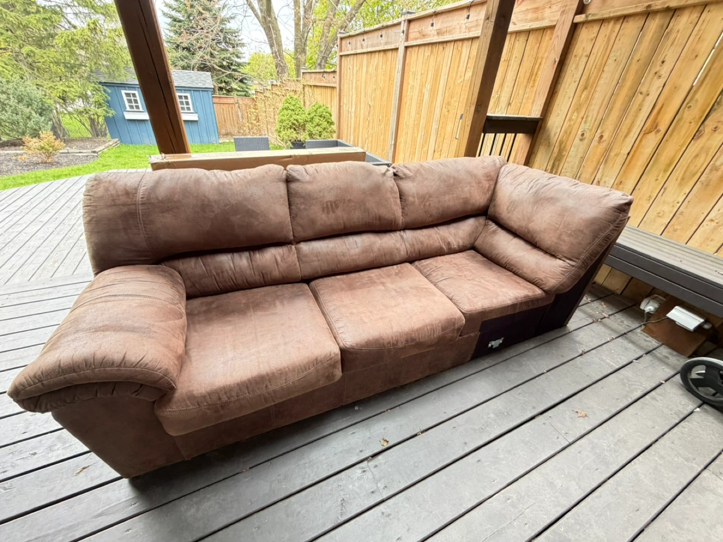 Brown Sectional Couch - photo 3