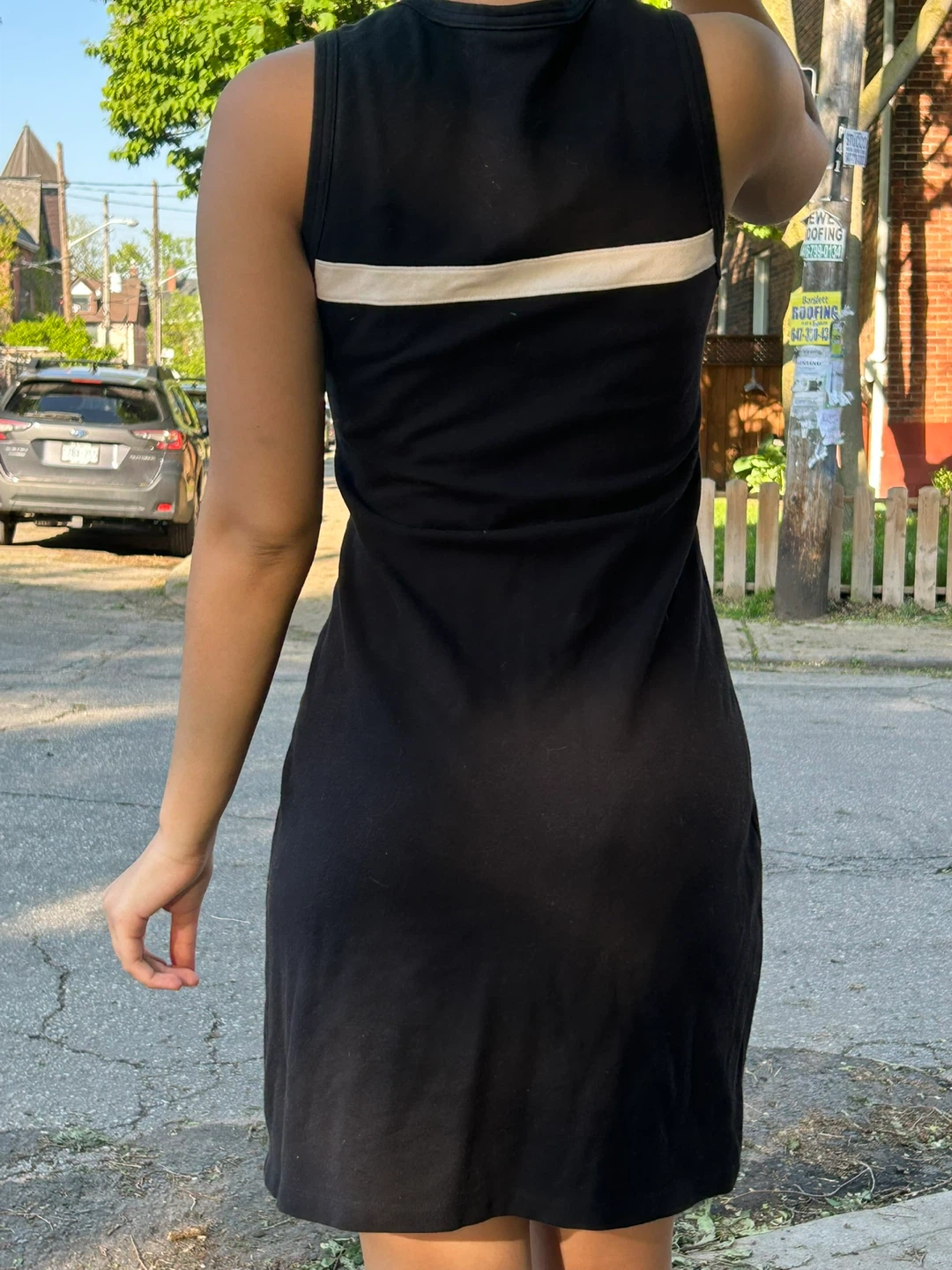 Ralph Lauren Black Sleeveless Dress with White Stripe - photo 5