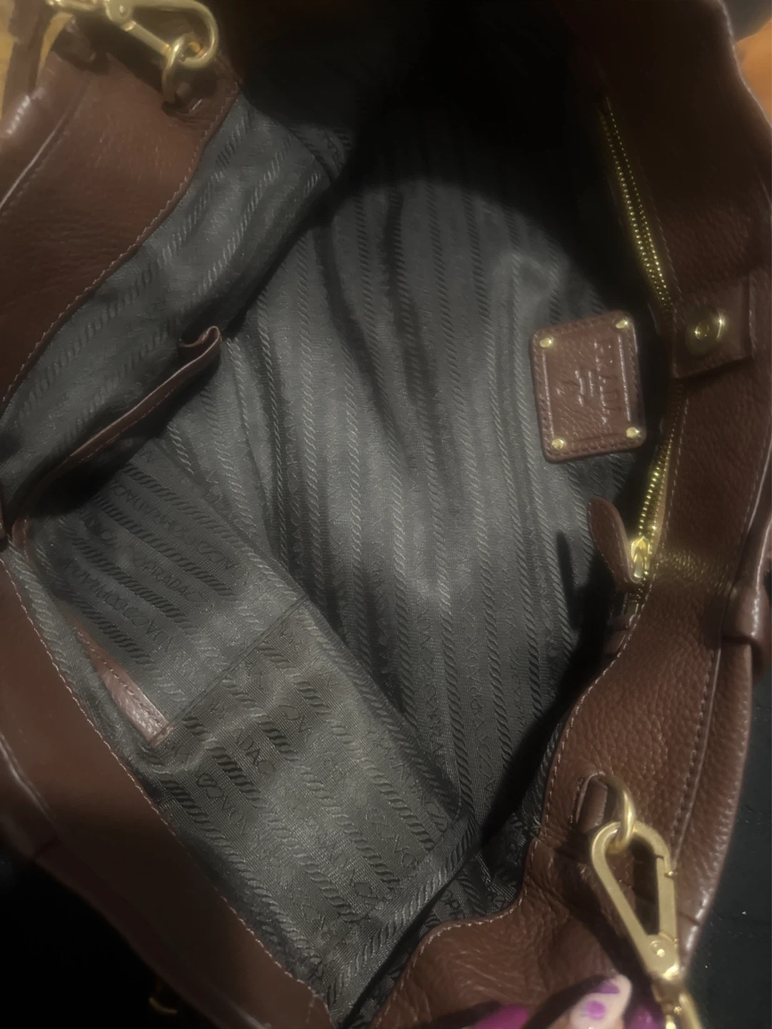 PRADA Brown Leather Tote Bag - photo 3