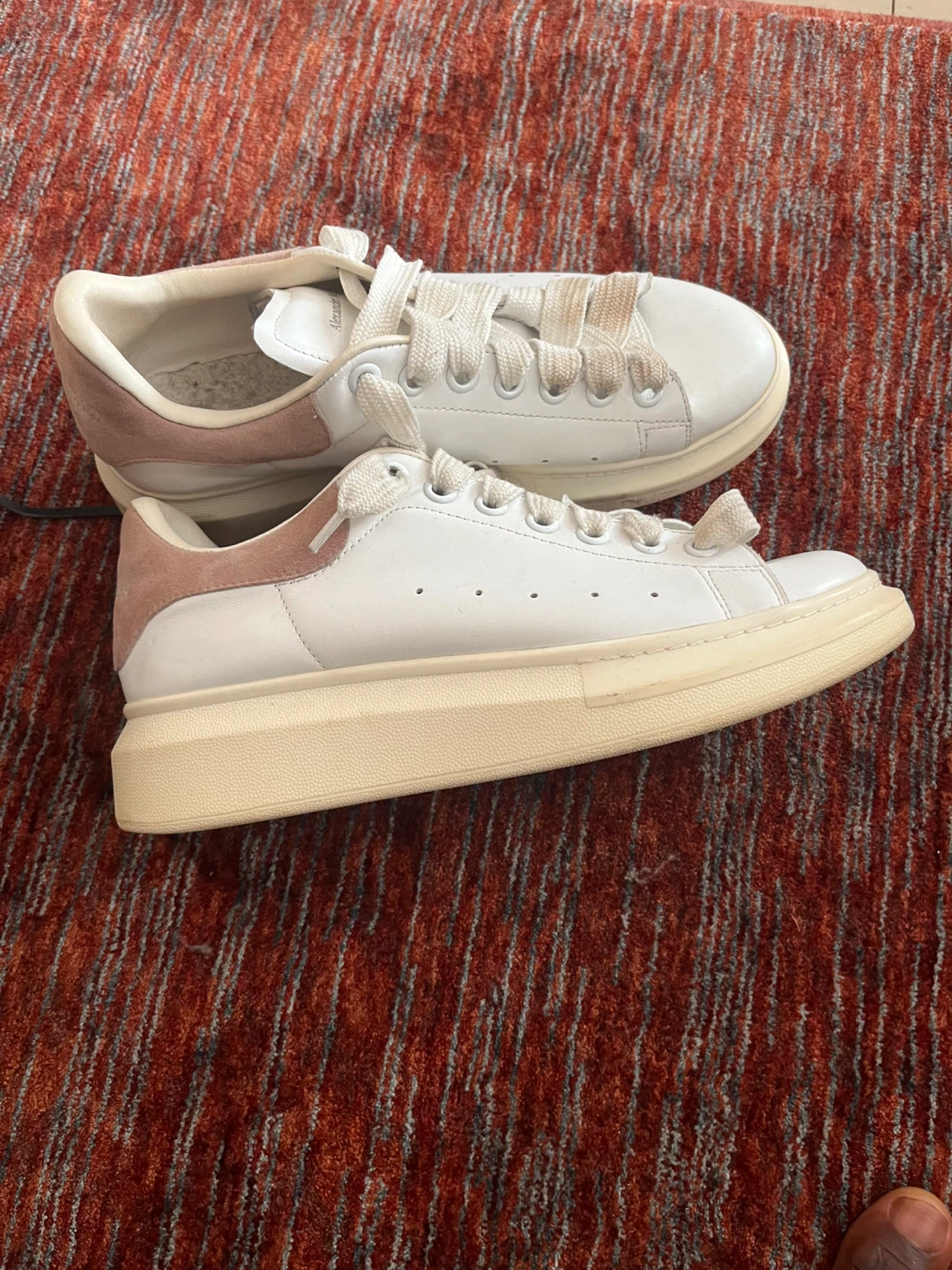 Alexander McQueen White Leather Sneakers - photo 2