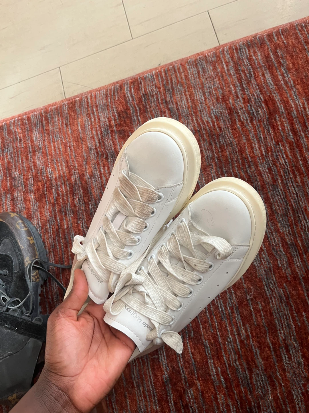 Alexander McQueen White Leather Sneakers - photo 3