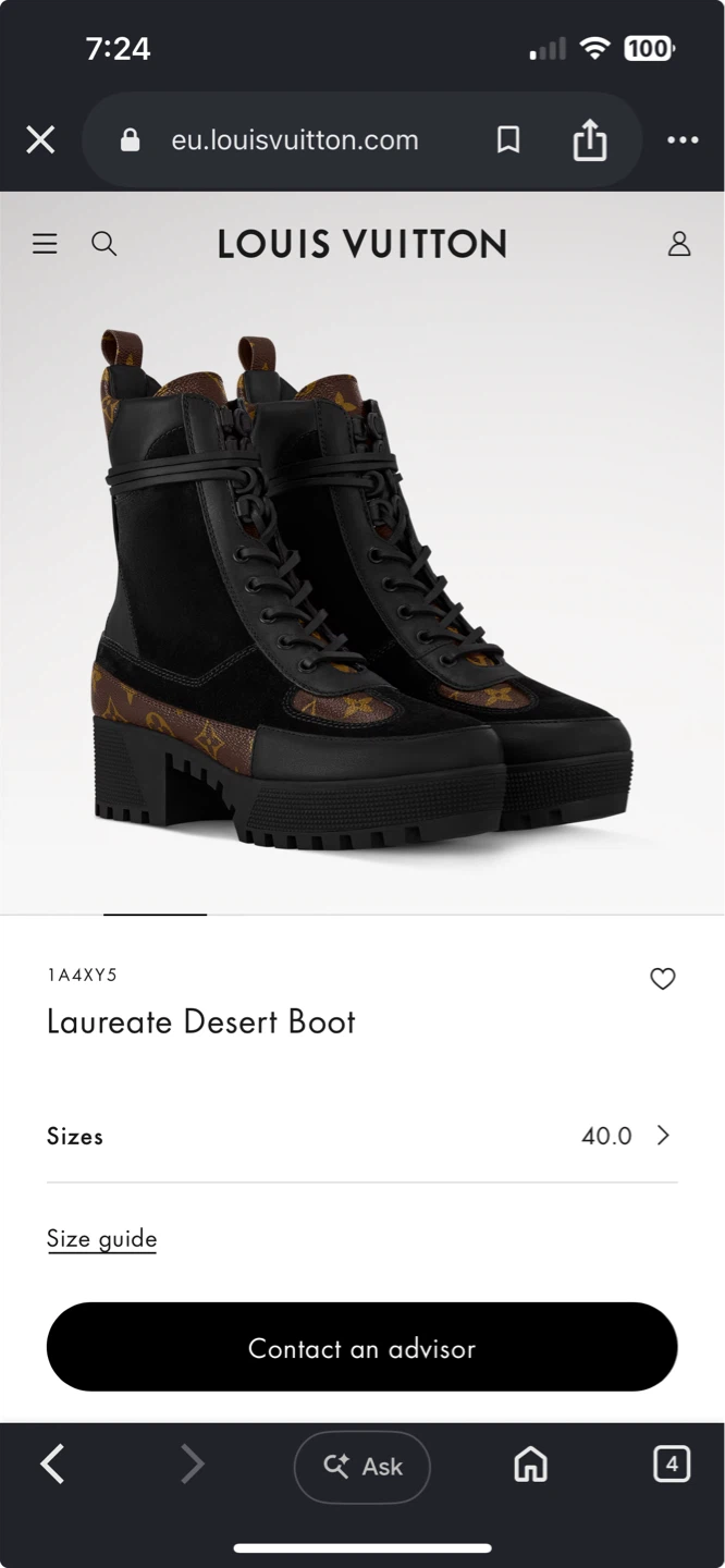 Louis Vuitton Laureate Desert Boot