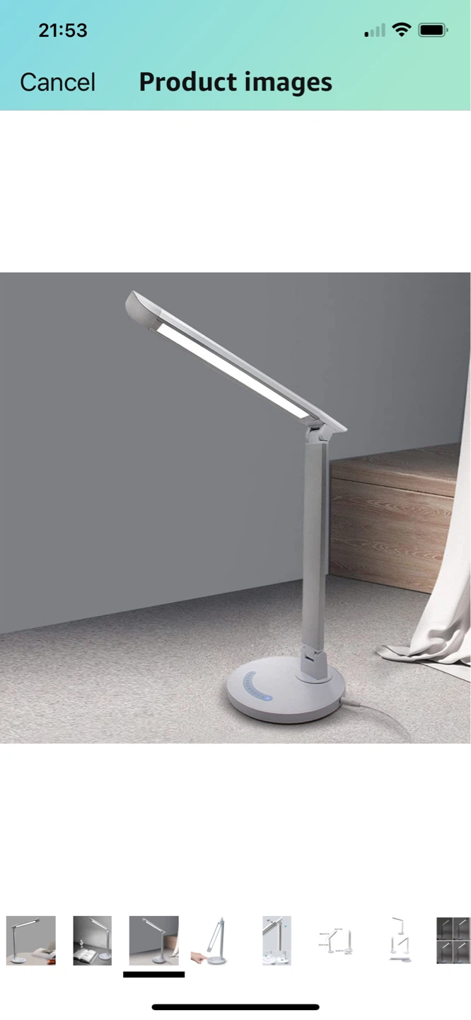 2 Desk Lamps, white and blue - photo 2