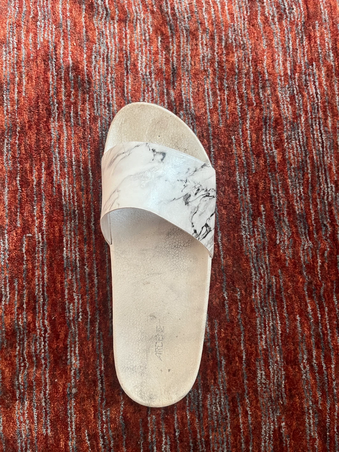 White Marble Slide Sandals - Size 10/39/42 - photo 2