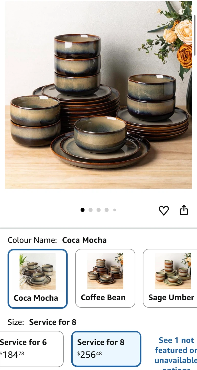 eTerra Ceramic Dinnerware Set - Service for 8 (24 Pieces) - photo 3