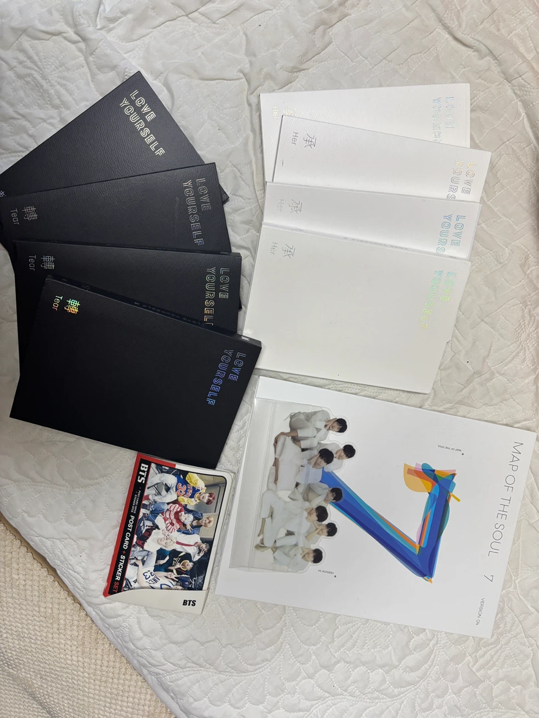 BTS albums (+ free posters/stickers)