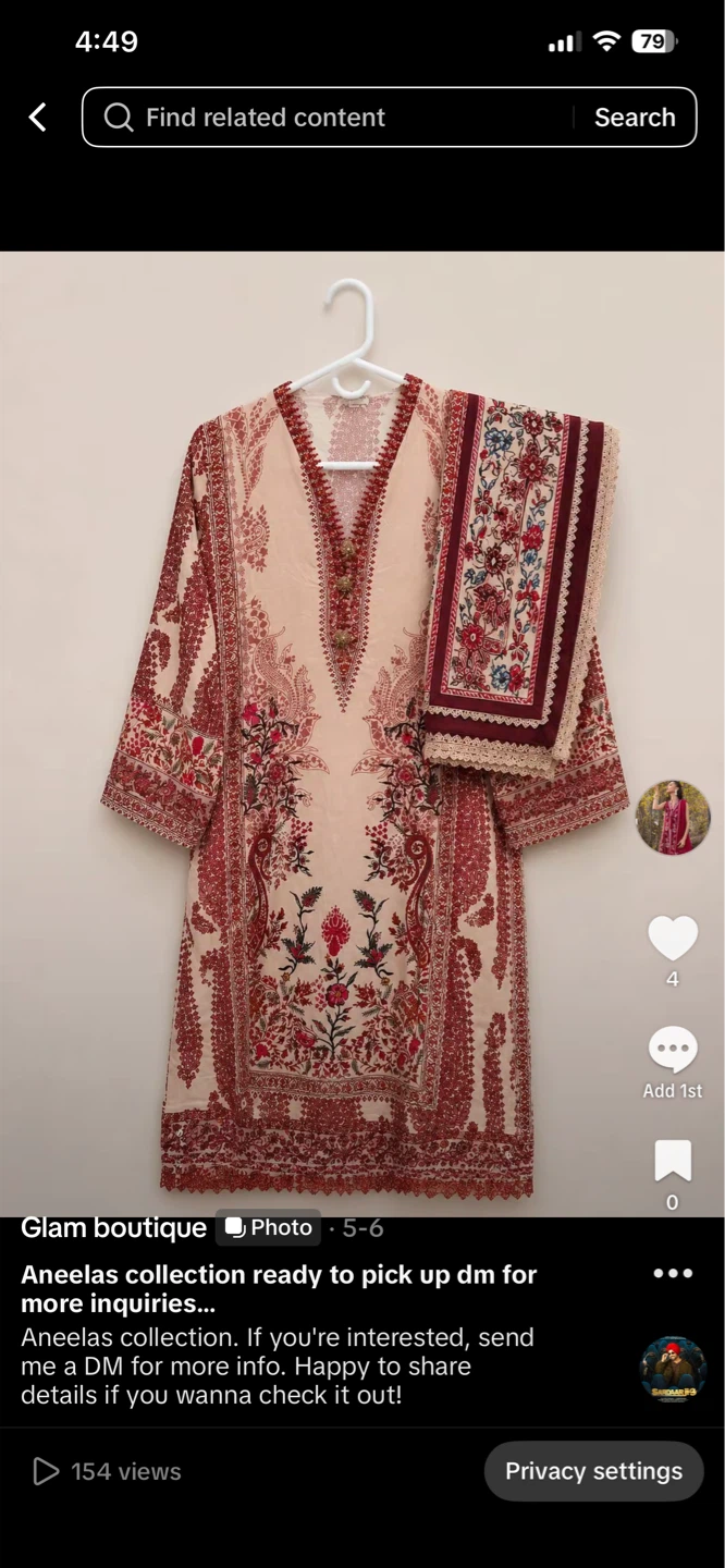 Aneelas Collection Pakistani Dress