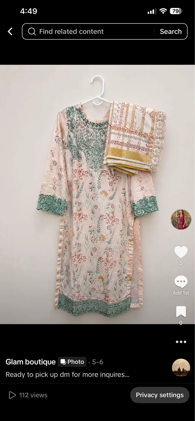 Women's Floral Print Kurti with Dupatta