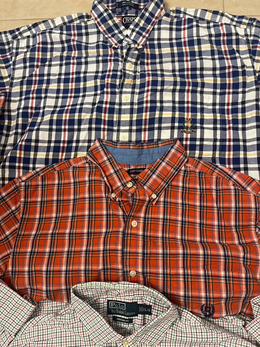Bundle of 5 Men's Size Large Button-Down Shirts - photo 2