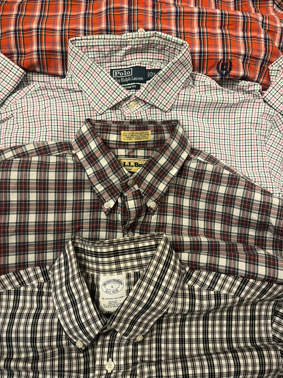 Bundle of 5 Men's Size Large Button-Down Shirts - photo 3