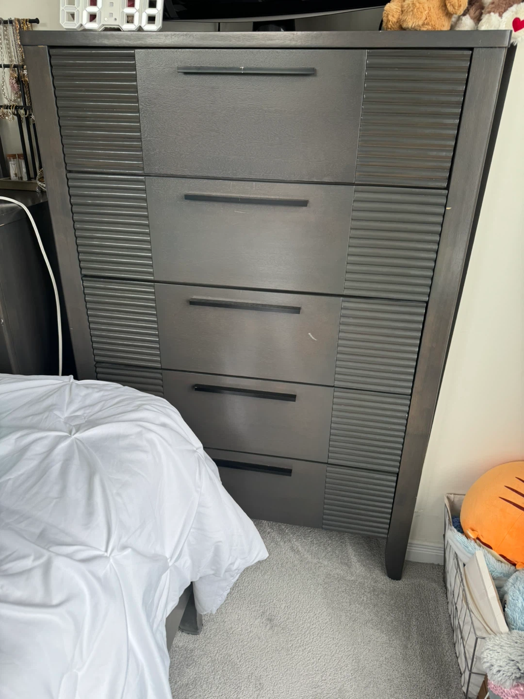 Five piece queen size bedroom, set with boxspring - photo 2
