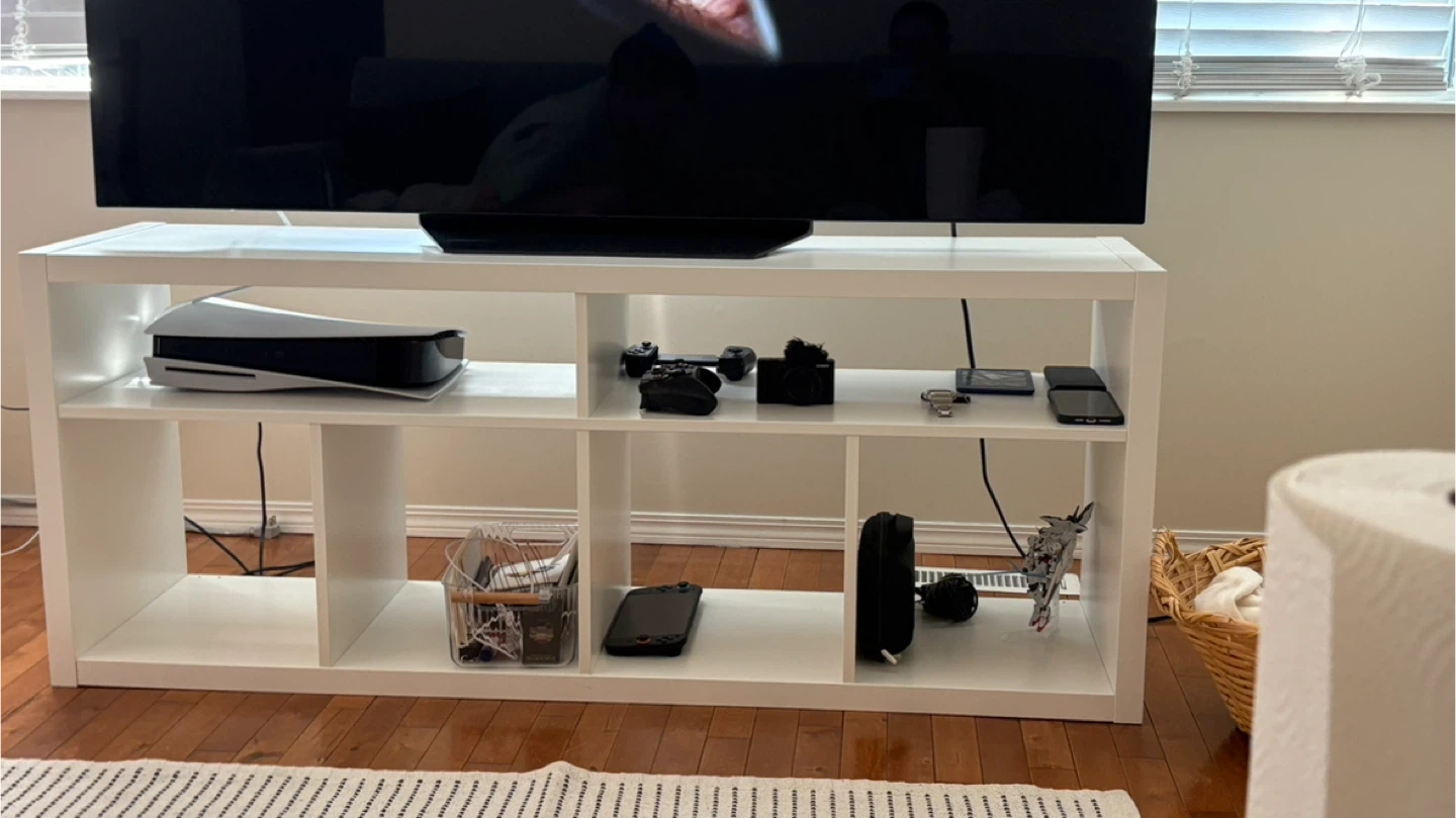 IKEA Kallax TV Stand / Shelf Unit - White - photo 4